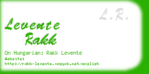 levente rakk business card